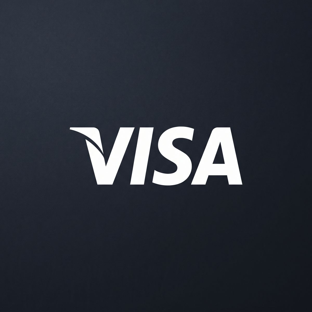Visa betaalmethode logo op donkere achtergrond